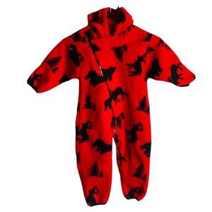 Honors 1 Piece Hooded Fleece Snowsuit Size 18M